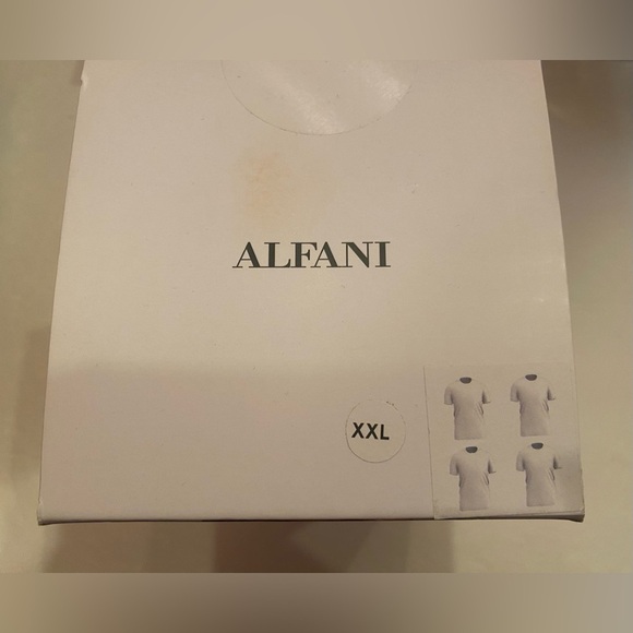 Alfani Men’s 4 Pack White Crew Neck Regular Fit T-Shirt Size XXL NWT - Picture 3 of 4